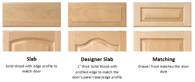 drawer front options sample image