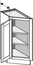 Base End Angle (Left/Right) Cabinet