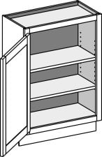 Base Full Door Cabinet – Wall Depth, Single Door