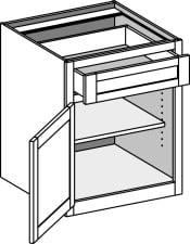 (DB) Desk Base Cabinet – Single Door