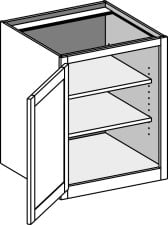 (DBFD) Desk Base Full Door Cabinet – Single Door