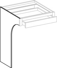 (DDSL/R) Desk Drawer Support Leg