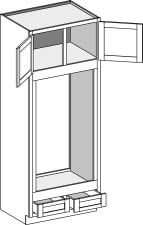 Oven Cabinet – Double Oven, Type A w/Double Doors/Drawers