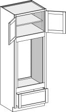 Oven Cabinet – Combo Oven, Type B w/ Butt Doors