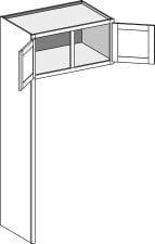 Refrigerator Cabinet – Left Side Panel, Double Doors