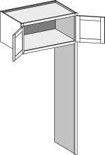 Refrigerator Cabinet – Right Side Panel, Butt Doors