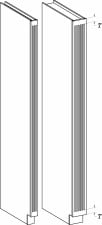 Tall Filler Column, 3″ & 6″ Wide