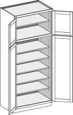 Utility Cabinet – Deep (24″) w/Butt Doors