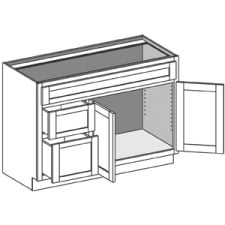 (VCL-BD) Vanity Combination Left w/Butt Doors