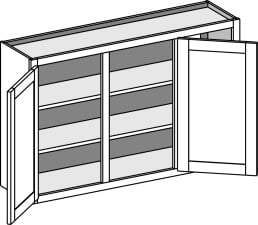 (WBCCS) Wall Blind Corner w/ Center Stile