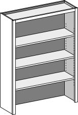 (WOBS) Wall Open Bookshelf