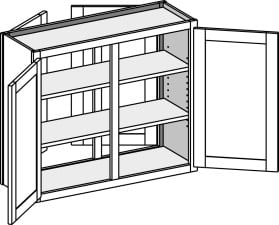 (WDECS) Wall Double Entry w/ Center Stile