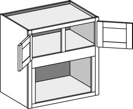 (WMBCS) Wall Microwave Built-in w/ Center Stile