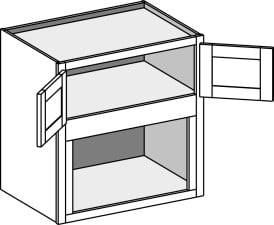 (WMB) Wall Microwave Built-in w/ Butt Doors