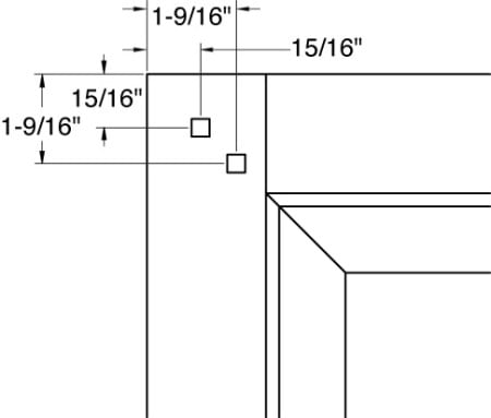 Diagonal Peg Door Detail