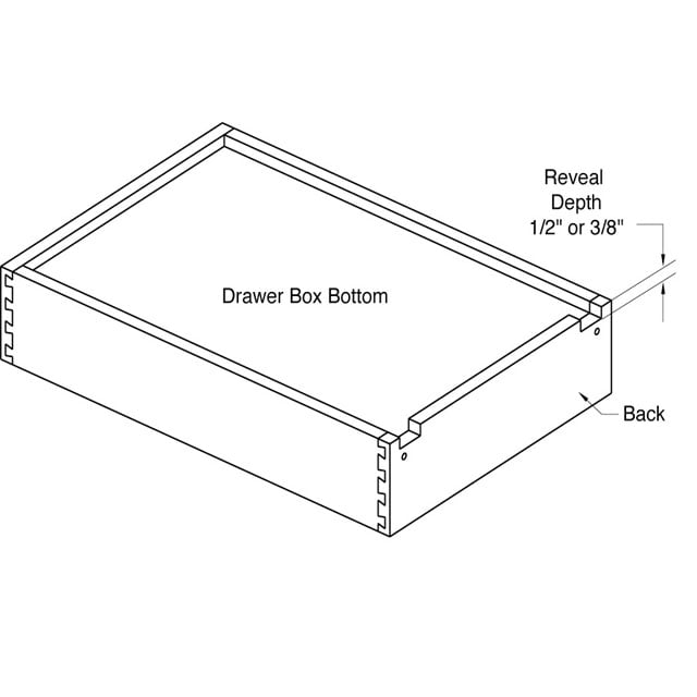 Undermount Glide Drawer Notching Cabinet Joint