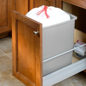 sliding trash cabinet