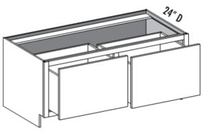 Drawer Base – Double Drawer w/Divider