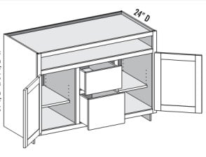 (MC2D2D) Media Center – 2 Door 2 Drawer