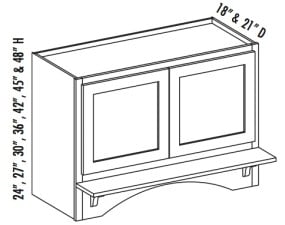 (RHBD) Range Hood w/Butt Doors