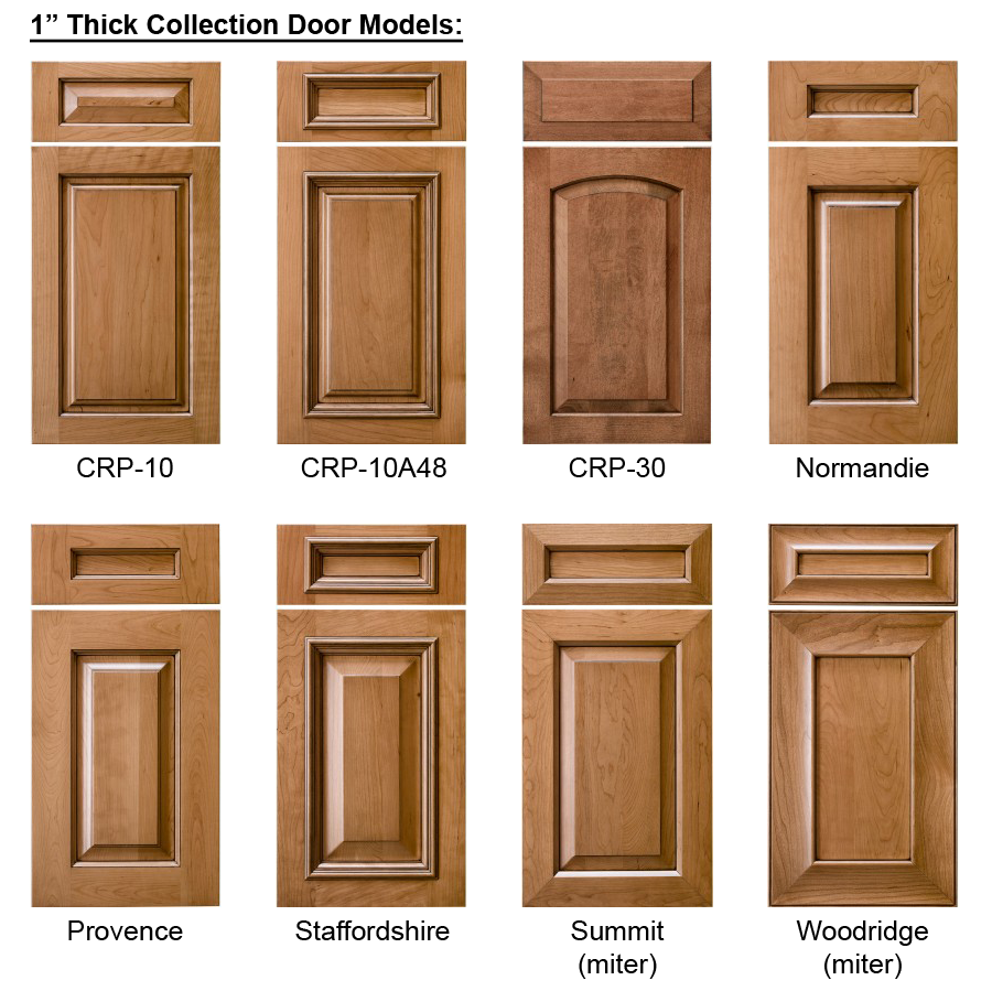 1-inch thick door samples