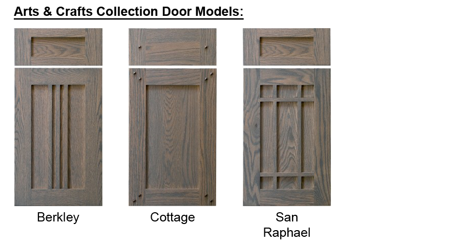 arts and crafts door samples