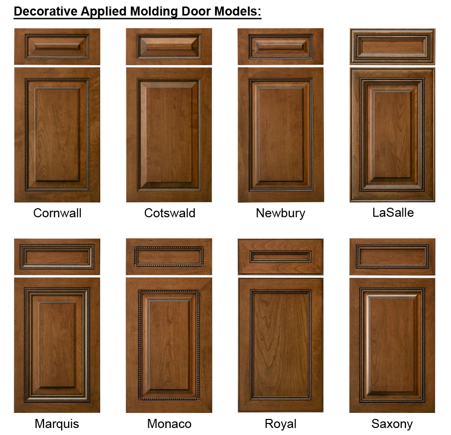 decorative applied molding door samples