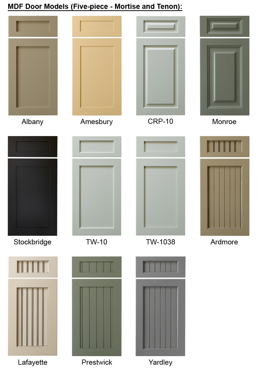 MDF door samples