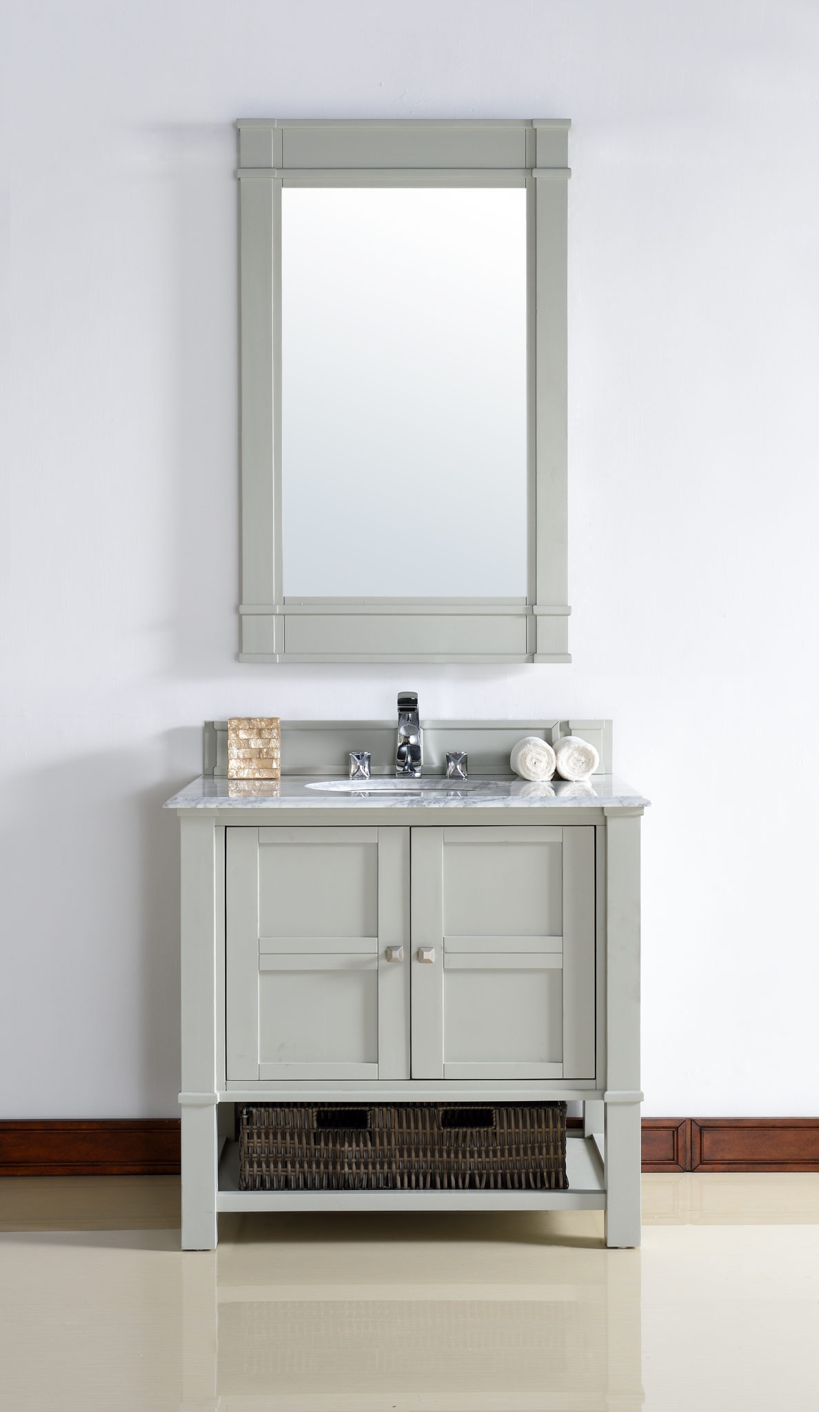 Madison 36 Single Vanity Cabinet Dove Gray Cabinet Joint