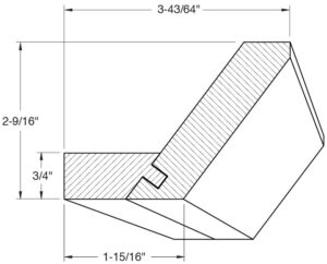 Shaker Crown 1126 with mounting plate