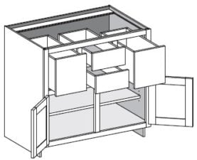 (BC4D) Base Combo Four Drawer