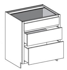 Base Range Three Drawer