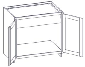 (BSFD) Base Sink Full Door w/Butt Doors