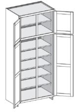 Utility Cabinet – Deep (24″) w/ Double Doors