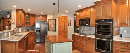 cozy custom kitchen cabinets