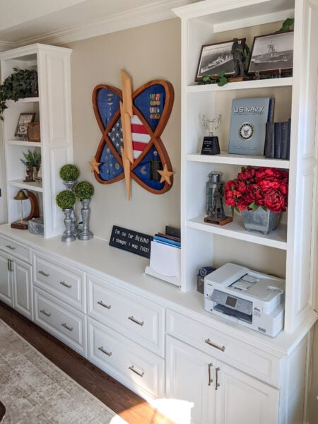 custom home office cabinetry