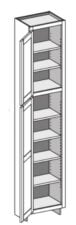 Utility Cabinet Wall Height – Shallow (12-1/2″ Deep)