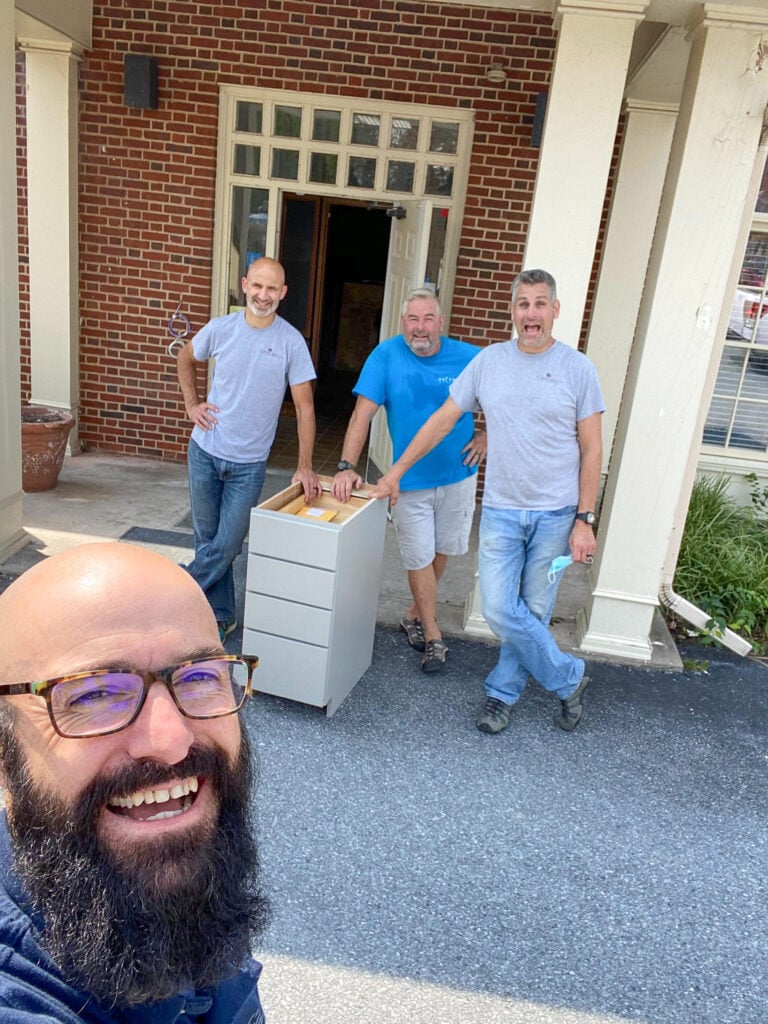 Cabinet Joint team members working on a charity build