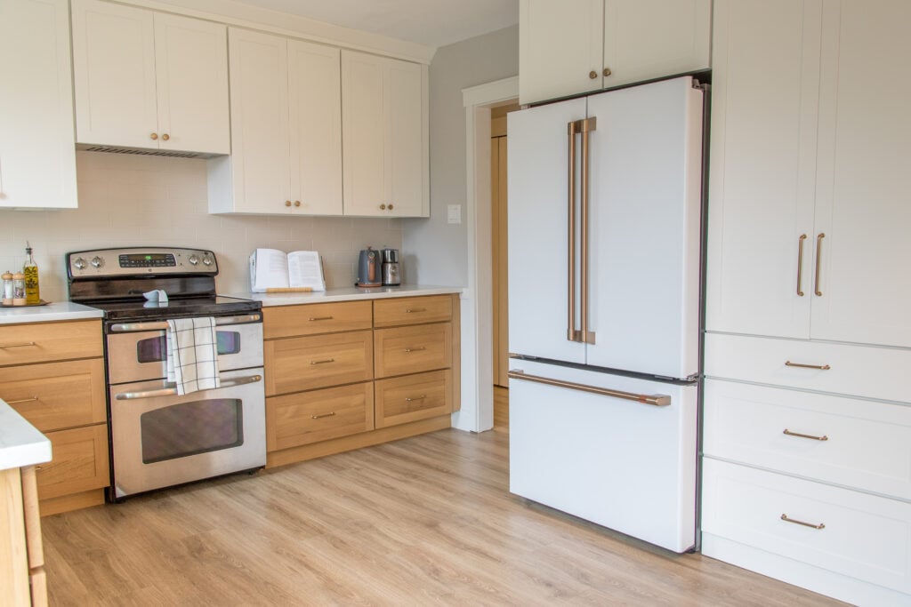 Quartersawn White Oak kitchen cabinets