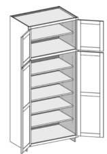 Utility Cabinet – Deep (24″) w/Butt Doors