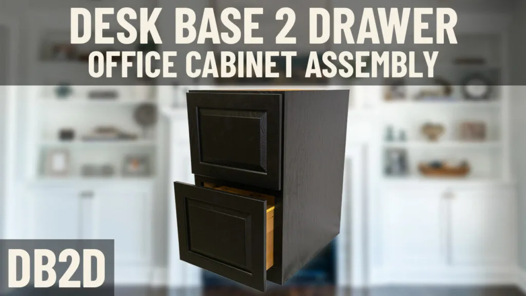 Desk Base 2 Drawer Office Cabinet Assembly