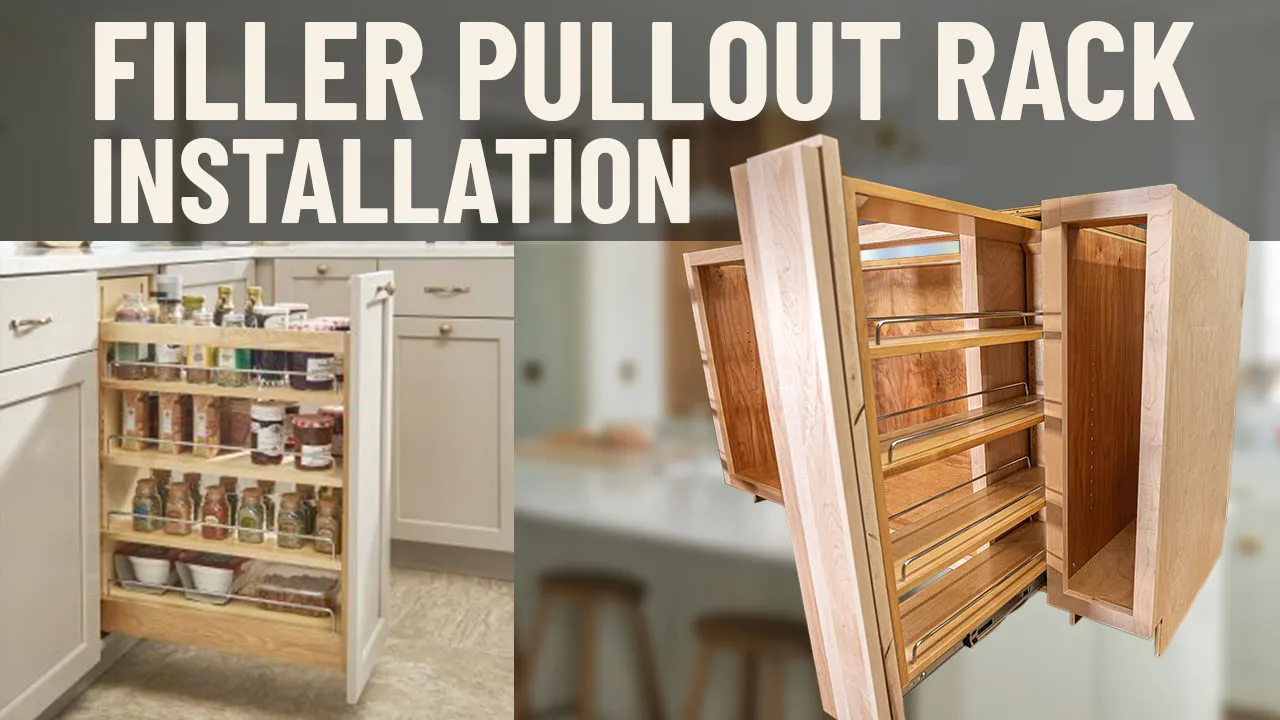 Filler Pullout Rack Installation (Interior Storage) - Cabinet Joint