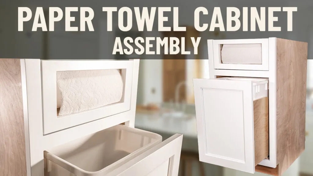 Paper Towel Holder Cabinet Assembly