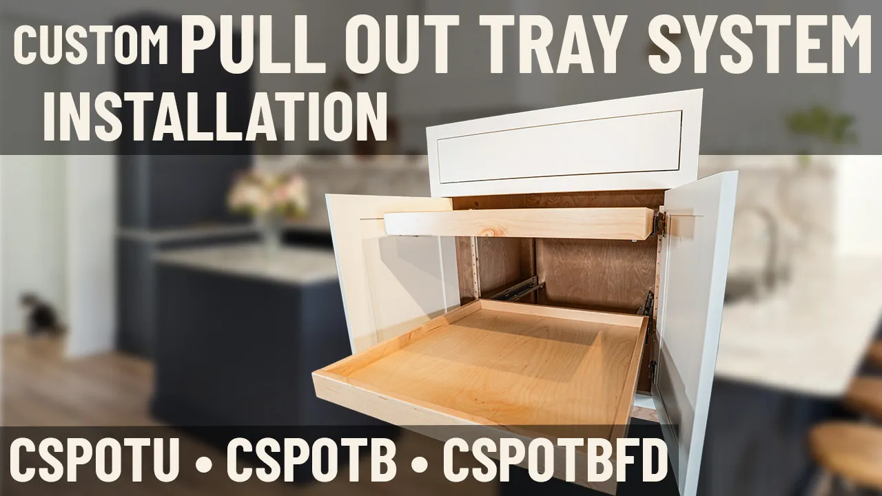 Custom Pull Out Tray System - Installation - Cabinet Joint