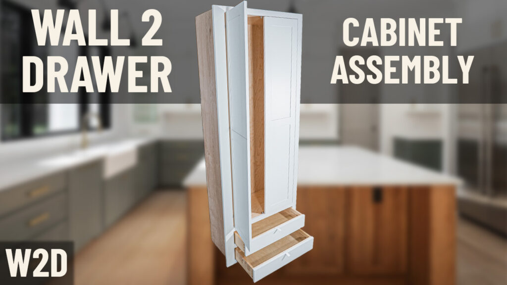 Wall 2 Drawer Cabinet Assembly (W2D)