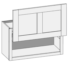 (WHL) Wall w/ AVENTOS HL top Lift System