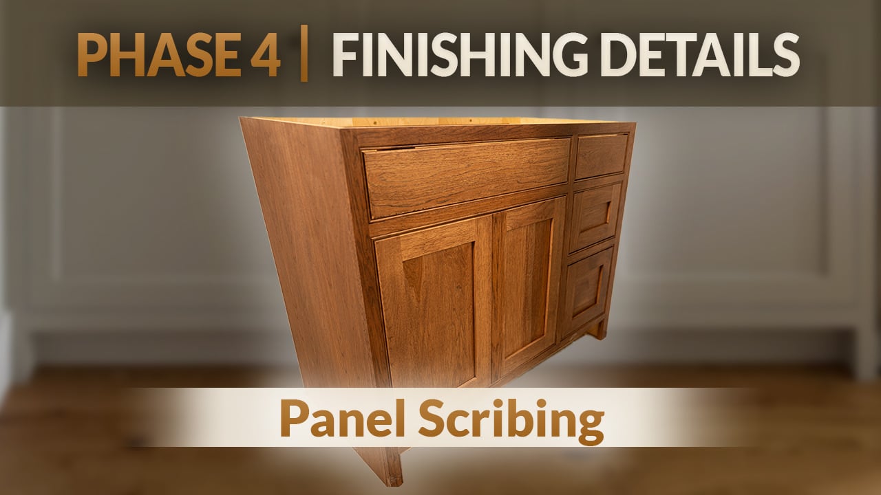 4.4 • How to Scribe Panels & Extended Stiles (Perfect Fit) - Cabinet Joint