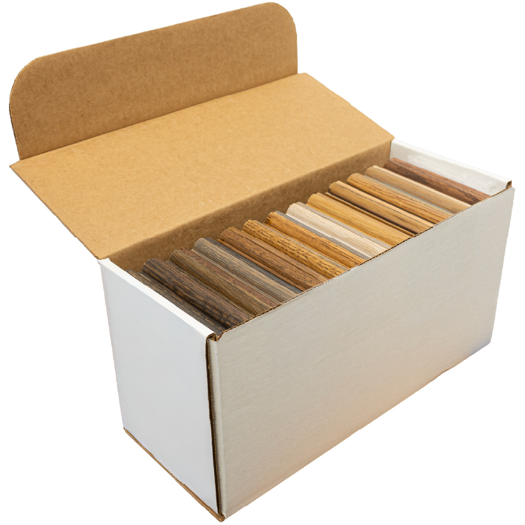 Red & White Oak Finish Cabinet Sample Kit