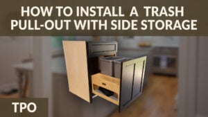 How to Install a Trash Pull-Out with Side Storage (TPO) | 35qt & 50qt video thumbnail